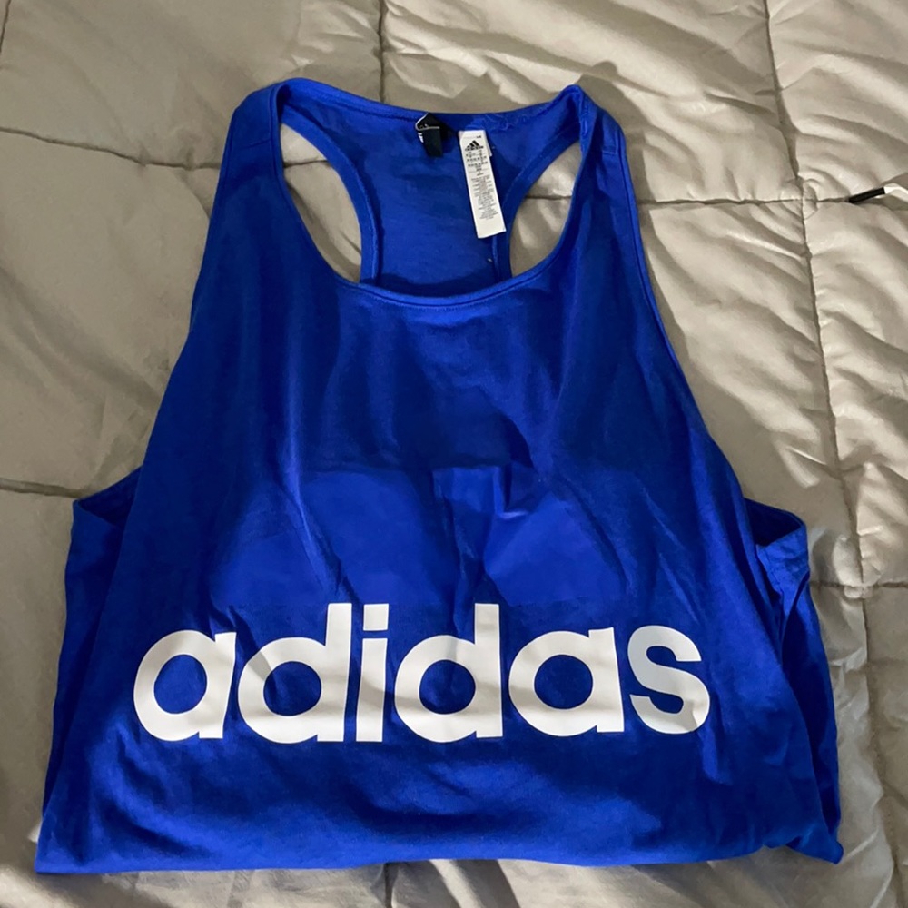 Blue Adidas Tank Top
